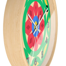 Load image into Gallery viewer, Green Mandala Wall Clock