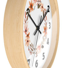 Load image into Gallery viewer, Flower Circle Wall Clock, Flower Ring Wall Clock