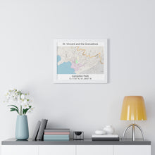 Load image into Gallery viewer, Campden Park St. Vincent and the Grenadines Map Framed Print Poster, Framed Vertical Poster Framed Horizontal Poster