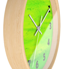 Load image into Gallery viewer, Lime Green Color Wall Clock