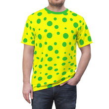 Load image into Gallery viewer, Green Spotted Yellow Unisex Tee
