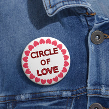 Load image into Gallery viewer, Circle of Love Pin – Pink Heart Ring Friendship & Affection Badge