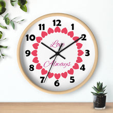 Load image into Gallery viewer, Love Always Wall Clock, Heart Ring Wall Clock