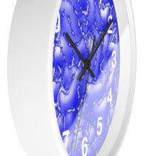 Load image into Gallery viewer, Blue Cracked Lava Wall Clock, Blue Relief Wall Clock