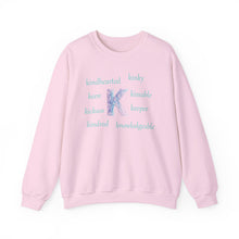 Load image into Gallery viewer, K Alphabet Sweatshirt, Alphabet Initial "K" Motivational, Mental Health, Optimistic, Unisex Heavy Blend™ , Self-affirming Sweatshirt