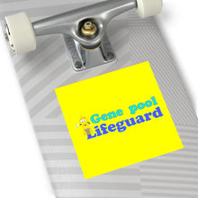 Load image into Gallery viewer, Gene Pool Lifeguard Square Vinyl Stickers