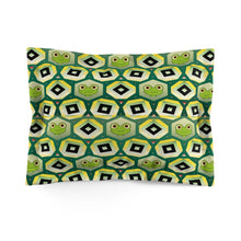 Load image into Gallery viewer, Microfiber Pillow Sham Frog Peepers