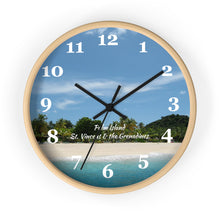 Load image into Gallery viewer, Palm Island Beach St. Vincent and the Grenadines Tropical Wall Clock