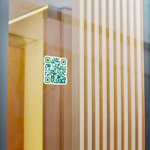 Load image into Gallery viewer, QR Code Waterproof Kiss-Cut Vinyl Decal/Sticker - A Real Friend Wouldn't Hurt You