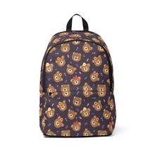 Load image into Gallery viewer, Unisex Fabric Backpack with Teddy Bear design