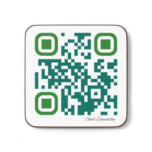 Load image into Gallery viewer, Empathy is Soul Food- Single QR Code Hardboard Back Coaster