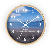 Load image into Gallery viewer, Bequia Beach St. Vincent and the Grenadines Wall Clock
