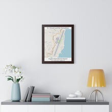 Load image into Gallery viewer, St. Vincent and the Grenadines Argyle International Airport Map Framed Print Poster, City Map Print Poster. Airport Map Print Poster, Road Map Print Poster, Framed Vertical Poster