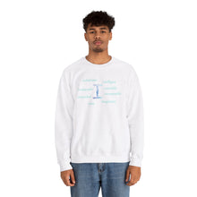 Load image into Gallery viewer, I Alphabet Sweatshirt, Optimistic, Mental Health, Motivational Alphabet Initial "I" Unisex Heavy Blend™ Crewneck Sweatshirt, Self-affirming Sweatshirt