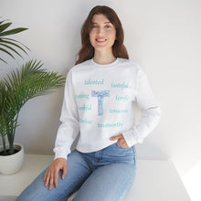 Load image into Gallery viewer, T Alphabet Sweatshirt, Alphabet Initial "T", Mental Health, Motivational, Optimistic Unisex Heavy Blend™ Crewneck Sweatshirt, Self-affirming Sweatshirt