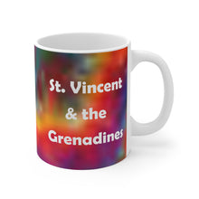 Load image into Gallery viewer, St. Vincent and the Grenadines Tie Dye Ceramic Mugs (11oz\15oz)