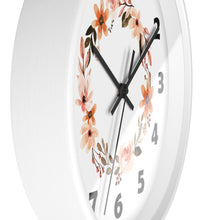 Load image into Gallery viewer, Flower Circle Wall Clock, Flower Ring Wall Clock