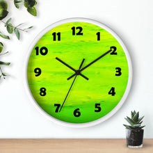 Load image into Gallery viewer, Lime Green Color Wall Clock