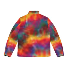 Load image into Gallery viewer, Tie Dye Men's Puffer Jacket (AOP)