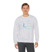 Load image into Gallery viewer, L Alphabet Sweatshirt, Optimistic, Motivational, Mental Health Alphabet Initial "L" Unisex Heavy Blend™ Crewneck Sweatshirt, Self-affirming Sweatshirt