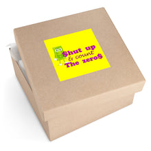 Load image into Gallery viewer, Shut Up and Count the Zeros Square Vinyl Stickers