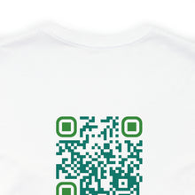 Load image into Gallery viewer, Block Her Unisex Jersey Short Sleeve Tee, QR Code T-shirt, Hidden Message t-shirt, Positive T-shirt, Empowering T-shirt, Uplifting Message T-shirt