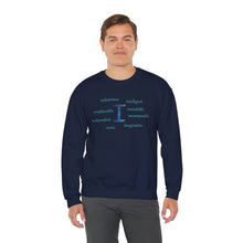 Load image into Gallery viewer, I Alphabet Sweatshirt, Optimistic, Mental Health, Motivational Alphabet Initial "I" Unisex Heavy Blend™ Crewneck Sweatshirt, Self-affirming Sweatshirt