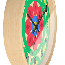 Load image into Gallery viewer, Green Mandala Wall Clock