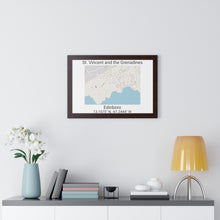 Load image into Gallery viewer, Edinboro St. Vincent and the Grenadines Map Framed Print Poster, City Map Print Poster, Framed Vertical Poster Framed Horizontal Poster