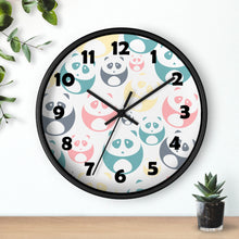 Load image into Gallery viewer, Panda Wall Clock, Adorable Panda Wall Clock – Cute & Colorful Timepiece for Any Room