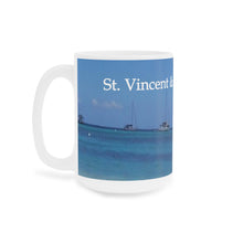 Load image into Gallery viewer, St. Vincent and the Grenadines Boats in the Distance Ceramic Mugs (11oz\15oz)