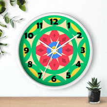 Load image into Gallery viewer, Green Mandala Wall Clock
