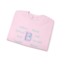 Load image into Gallery viewer, B Alphabet Sweatshirt, Motivational, Alphabet Initial "B", Motivational, Mental Health Unisex Heavy Blend™ Crewneck, Self-affirming Sweatshirt