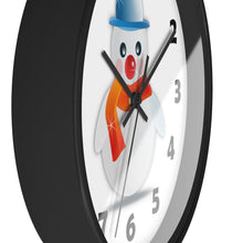 Load image into Gallery viewer, Snowman Wall Clock Whimsical Winter Snowman Wall Clock – Cute & Festive Timepiece