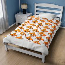 Load image into Gallery viewer, Goldfish Velveteen Plush Blanket