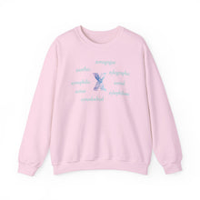Load image into Gallery viewer, X Alphabet Sweatshirt, Alphabet Initial "X", Motivational, Optimistic, Mental Health,  Unisex Heavy Blend™ Crewneck Sweatshirt, Self-affirming Sweatshirt