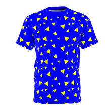 Load image into Gallery viewer, Triangle Dotted Blue Unisex Tee