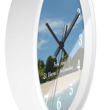 Load image into Gallery viewer, Palm Island Beach St. Vincent and the Grenadines Tropical Wall Clock