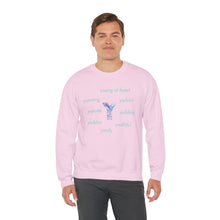 Load image into Gallery viewer, Y Alphabet Sweatshirt, Alphabet Initial "Y" Motivational, Optimistic, Mental Health, Unisex Heavy Blend™ Crewneck Sweatshirt, Self-affirming Sweatshirt