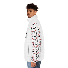 Load image into Gallery viewer, Music Lover Men's Puffer Jacket (AOP)