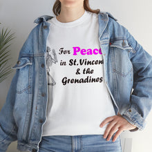 Load image into Gallery viewer, St. Vincent and the Grenadines Praying For Peace Unisex Heavy Cotton Tee