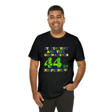 Load image into Gallery viewer, St. Vincent and the Grenadines 44th Independence Day, National Colors Unisex Jersey Short Sleeve Tee