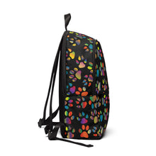 Load image into Gallery viewer, Unisex Fabric Backpack Paws