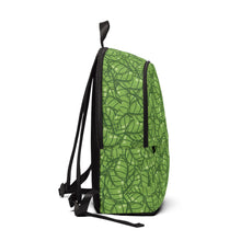 Load image into Gallery viewer, Unisex Fabric Backpack Green Leaves