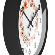 Load image into Gallery viewer, Flower Circle Wall Clock, Flower Ring Wall Clock