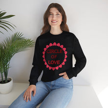Load image into Gallery viewer, Circle of Love Shirt, Valentine Day Shirt, Empowerment Shirt Unisex Heavy Blend™ Crewneck Sweatshirt, Self-affirming Sweatshirt