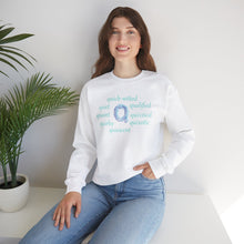 Load image into Gallery viewer, Q Alphabet Sweatshirt, Alphabet Initial "Q" Motivational, Optimistic, Mental Health Unisex Heavy Blend™ Crewneck Sweatshirt, Self-affirming Sweatshirt