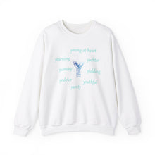 Load image into Gallery viewer, Y Alphabet Sweatshirt, Alphabet Initial "Y" Motivational, Optimistic, Mental Health, Unisex Heavy Blend™ Crewneck Sweatshirt, Self-affirming Sweatshirt