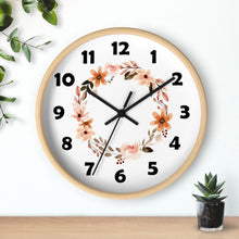 Load image into Gallery viewer, Flower Circle Wall Clock, Flower Ring Wall Clock