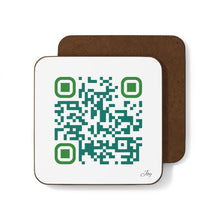 Load image into Gallery viewer, Single QR Code Hardboard Back 1 piece Coaster - Cultivate Joy and Happiness